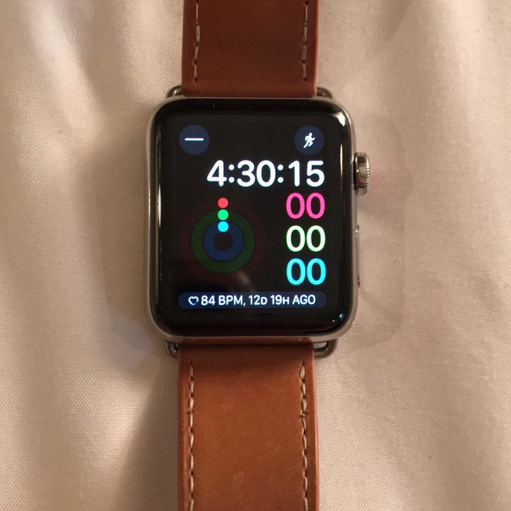 Apple Watch series 3, 42mm stainless steel